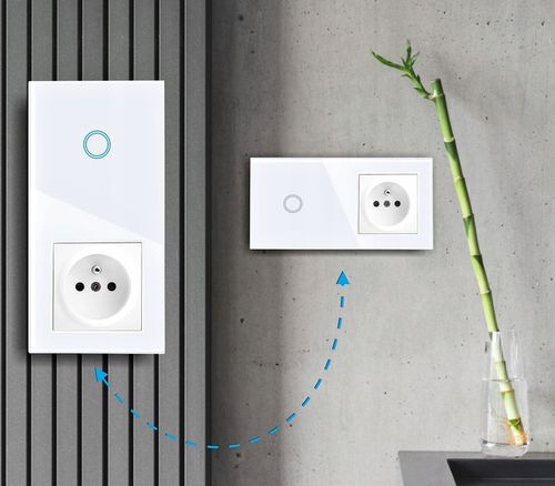 GNIAZDO GNIAZDKO SZKLANE Z BOLCEM Z WŁĄCZNIKIEM POJEDYNCZYM BIAŁE na Arena.pl