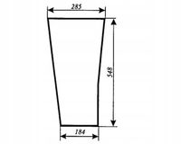 szyba przednia dolna - przód dolny do ciągnika Fendt Farmer 300 LS LSA