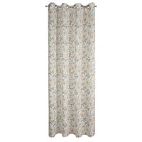 Zasłona na przelotkach w kwiaty AMARANA 140X250 naturalna