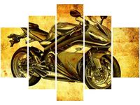 105CM 150CM OBRAZ 5 ELEM SPORTOWY MOTOCYKL DRUK