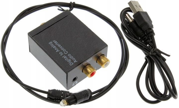 Konwerter Digital to Analog Toslink RCA Słuchawki zdjęcie 1