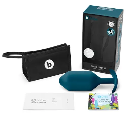 b-vibe snug plug 6 marine - silikonowy korek anatomiczny, 515 g na Arena.pl