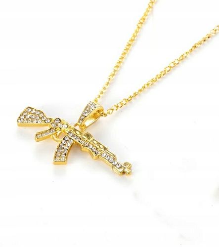 Naszyjnik AK 47 Karabin Kałasznikow Kałach Awtomat Kalashnikov Automat Broń na Arena.pl