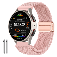 Pasek do HUAWEI Watch GT Runner 2 opaska pleciony na zegarek różowy trwały