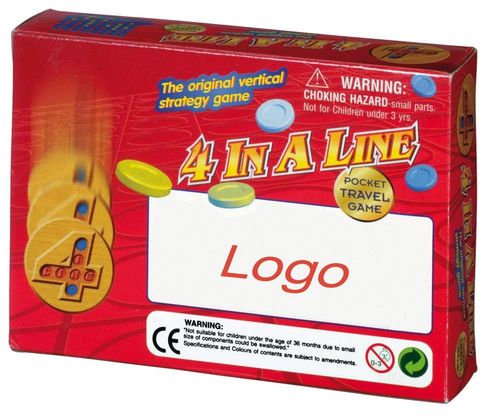 Gra podróżna 4 IN A LINE, niebieski, czerwony, żółty na Arena.pl