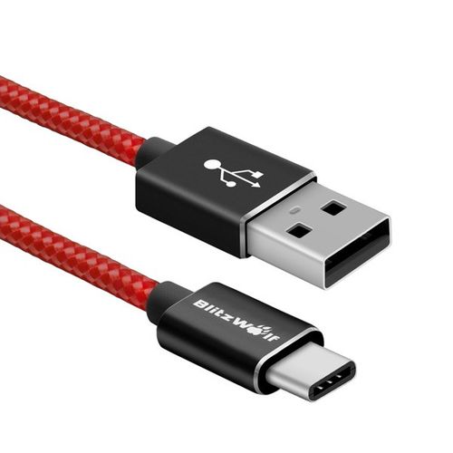 Kabel USB typu C BlitzWolf BW-TC3 2,5m czerwony na Arena.pl