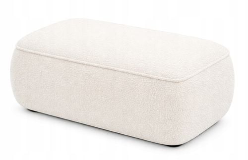 Pufa podnóżek CORAL do salonu 60x40x40 beżowy baranek na Arena.pl