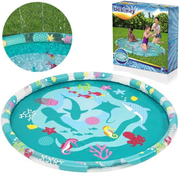 Dmuchany Brodzik Mata Z Fontanną Dla Dzieci 165 cm Bestway 52487 zdjęcie 1