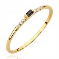 ZŁOTY PIERŚCIONEK 333 OBRĄCZKA z CYRKONIAMI r.14