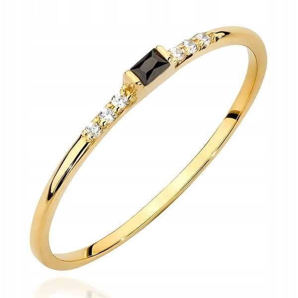 ZŁOTY PIERŚCIONEK 333 OBRĄCZKA z CYRKONIAMI r.14 zdjęcie 1