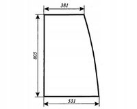 szyba boczna - bok do ciągnika Pronar 320a