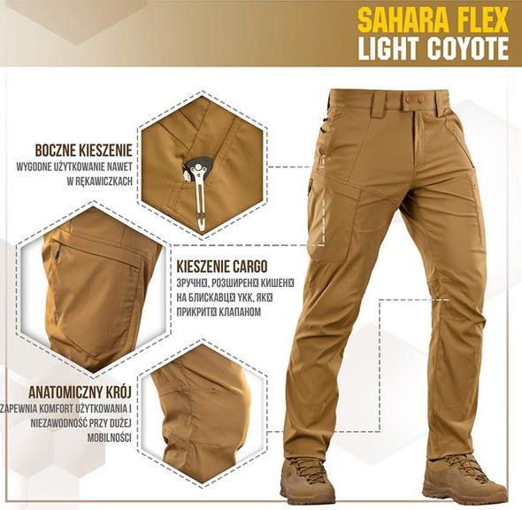 Spodnie Sahara Flex Lite 30/34 jasny beż zdjęcie 5