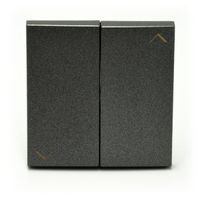 Efapel Logus90 klawisze do łącznika żaluzjowego zwiernego grafit 90612 TIS