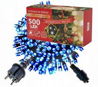 LAMPKI CHOINKOWE ZEWNĘTRZNE HERMETYCZNE LED FLASH na zewnątrz 35m 500LED
