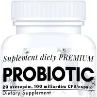 PROBIOTYK 100 MILIARDÓW CFU 20 SZCZEPÓW SYNBIOTYK 60 KAPSUŁEK ZMĘCZENIE MOC