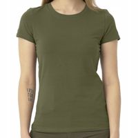 KOSZULKA DAMSKA BAWEŁNIANA T-SHIRT SLIM ORGANIC OLIVE GREEN HELIKON XL