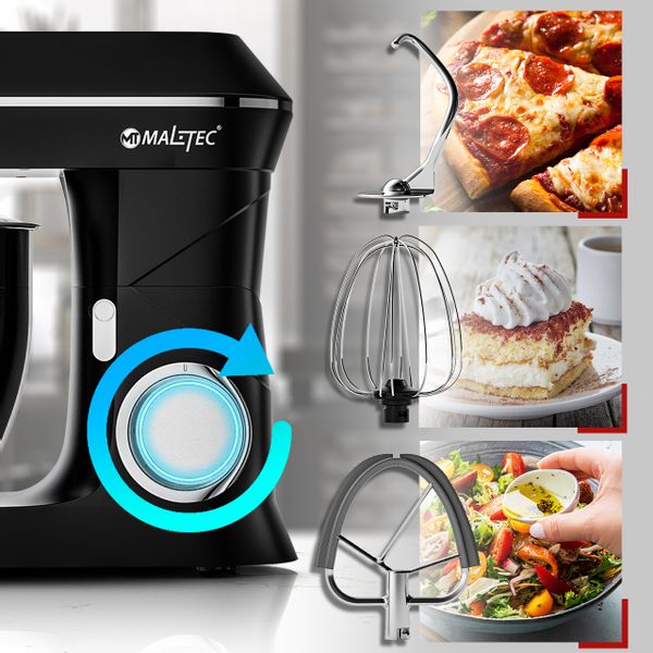 Robot Kuchenny Planetarny Mikser MaltecChef2200W Black zdjęcie 6