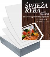 Ulotki A5 1000szt reklamowe firmowe dużo wzorów ŚWIEŻA RYBA SMAŻONA WĘDZONA