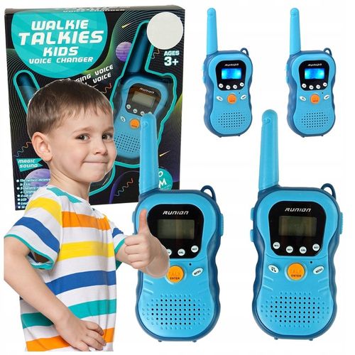 WALKIE TALKIE KRÓTKOFALÓWKI dla dzieci DUŻY ZASIĘG 3km LCD ZESTAW Łoki Toki na Arena.pl
