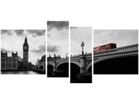 120CM 55 OBRAZ 4 ELEM AUTOBUSEM BIG BENA ŚCIENNY