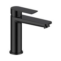 Bateria umywalkowa stojaca czarna nablatowa łazienkowa - Yoka