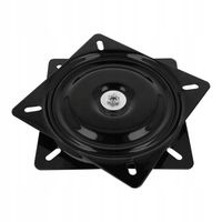 Obrotnica metalowa 198x198mm podwójna, 200kg czarna