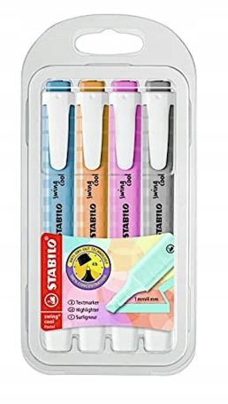 STABILO SWING COOL PASTEL 4 KOL ETUI 3108 na Arena.pl