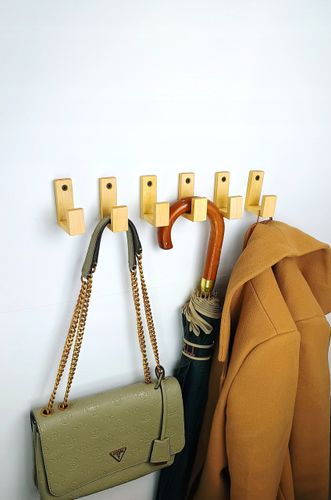 Wieszaki Dziecięce drewniane Haczyk na Kubki ubrania pojedynczy na ścianę na Arena.pl