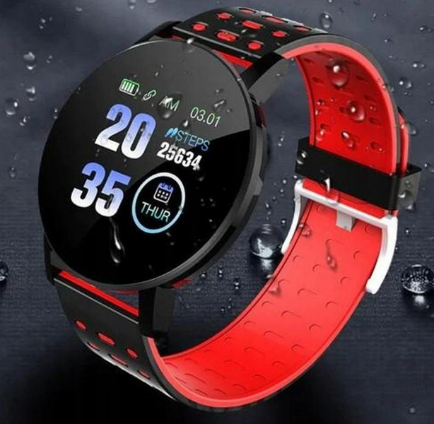 Smart Band 119s czarno-czerwony zdjęcie 4