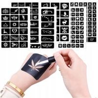 szablony tatuaży brokatowych dla dzieci kreatywne wzory do tatuowania 63szt