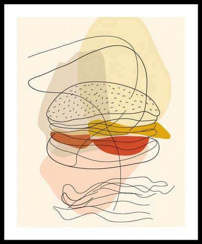 Plakat 40x50cm Cieniutki Burger na Arena.pl