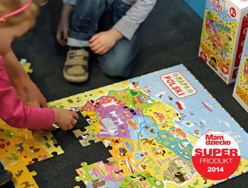 CzuCzu - Puzzle Mapa Polski 84 elementy na Arena.pl