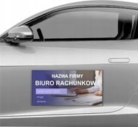 MAGNES NA SAMOCHÓD MAGNETYCZNA REKLAMA 60X30 cm BIURO RACHUNKOWE