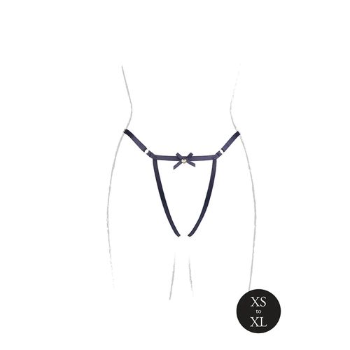 Aime - Brief With Open Crotch And Buttock, Adjustable Slider And Golden na Arena.pl