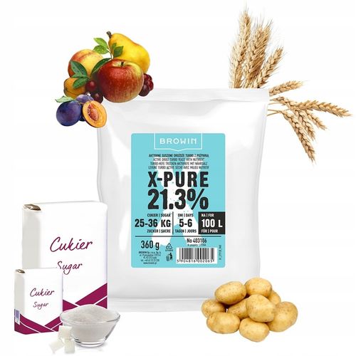 Drożdże gorzelnicze Turbo X-Pure 21,3% 100L na Arena.pl