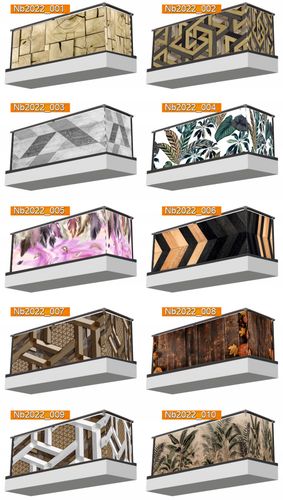 Osłona na balkon Mata balkonowa DEKORACJA ochronna deski drewno na Arena.pl