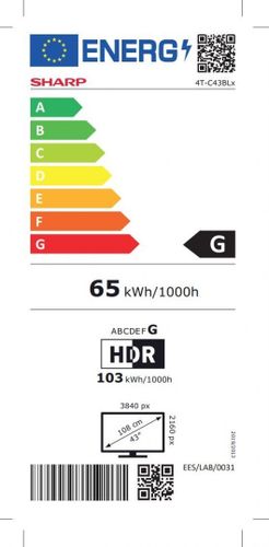 Sharp 43BL2EA 43" (109cm) 4K Ultra HD Smart Android TV na Arena.pl