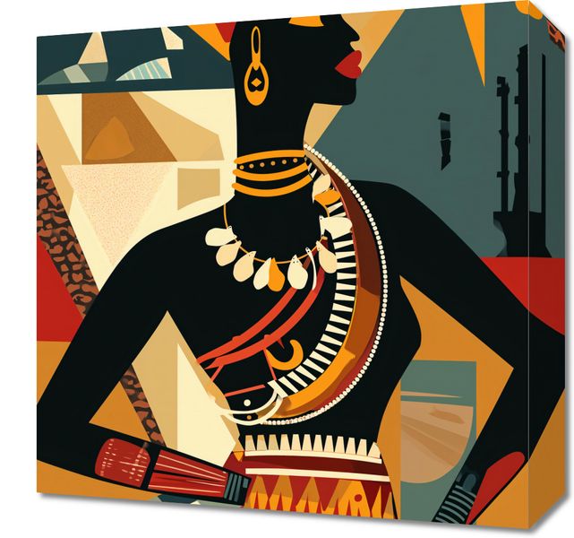 Obraz 40x40cm Afrykańska Mozaika zdjęcie 1
