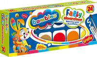 farby akwarelowe bambino 24kol.duża pastylka mini
