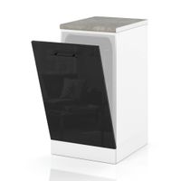 Front Do Zabudowy Zmywarki 45cm Szafka Kuchenna Spremium Czarny Połysk