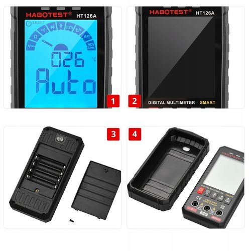 CYFROWY MULTIMETR UNIWERSALNY NCV RMS LIVE TEST TERMOPARA TEMP. na Arena.pl