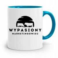 Dla Marketingowca Marketing Kubek Błękitny Prezent Z Nadrukiem Ze Zdjęciem