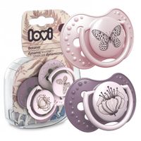 LOVI Smoczek uspokajający dynamiczny BOTANIC GIRL 3-6m