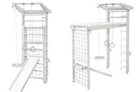 drabinka gimnastyczna Czempion biały MALPISZON.PL