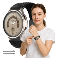 Pasek do Samsung Galaxy Watch 6 Classic 47mm opaska uniwersalny czarny 20mm