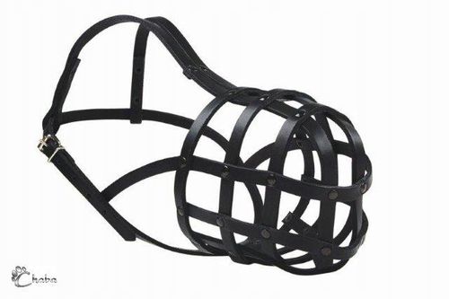 Skórzany Kaganiec dla Małego Psa Fizjologiczny Regulowany JAMNIK DUŻY na Arena.pl