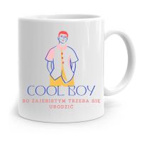Kubek Prezent Na Dzień Chłopaka Cool Boy Z Nadrukiem Ze Zdjęciem