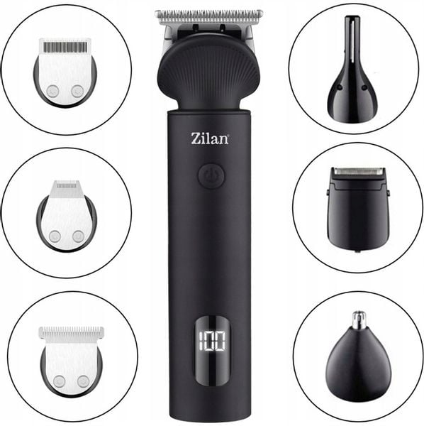 TRYMER GOLARKA STRZYŻENIE GOLENIE BRODY WŁOSÓW BEZPRZEWODOWA XXL USB 16W1 zdjęcie 12