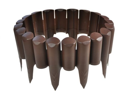 PALISADA OGRODOWA - UV- WYSOKA Wytrzymała Płotek Ogrodowy Obrzeże - Brązowa na Arena.pl