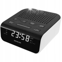 Radiobudzik SENCOR SRC 136WH radio FM budzik wyświetlacz LED funkcja sleep